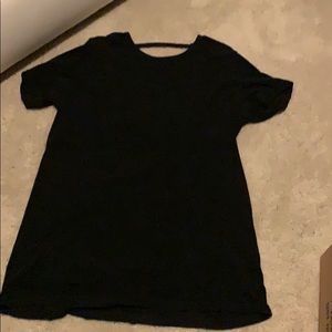 Open back t-shirt dress